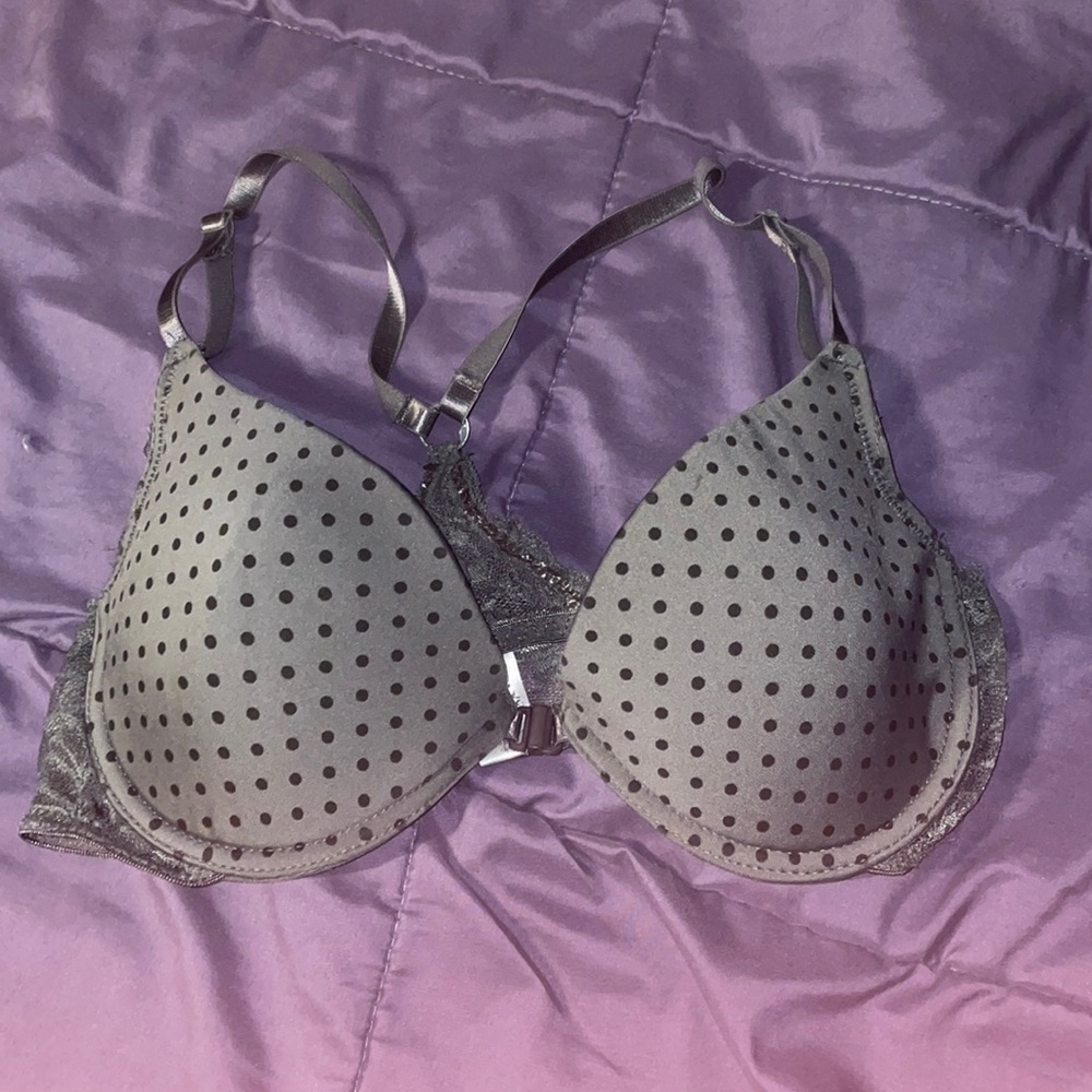 Grey Dotted Bra Size 34C